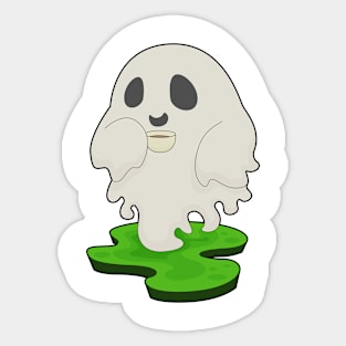 Ghost Halloween Coffee Sticker